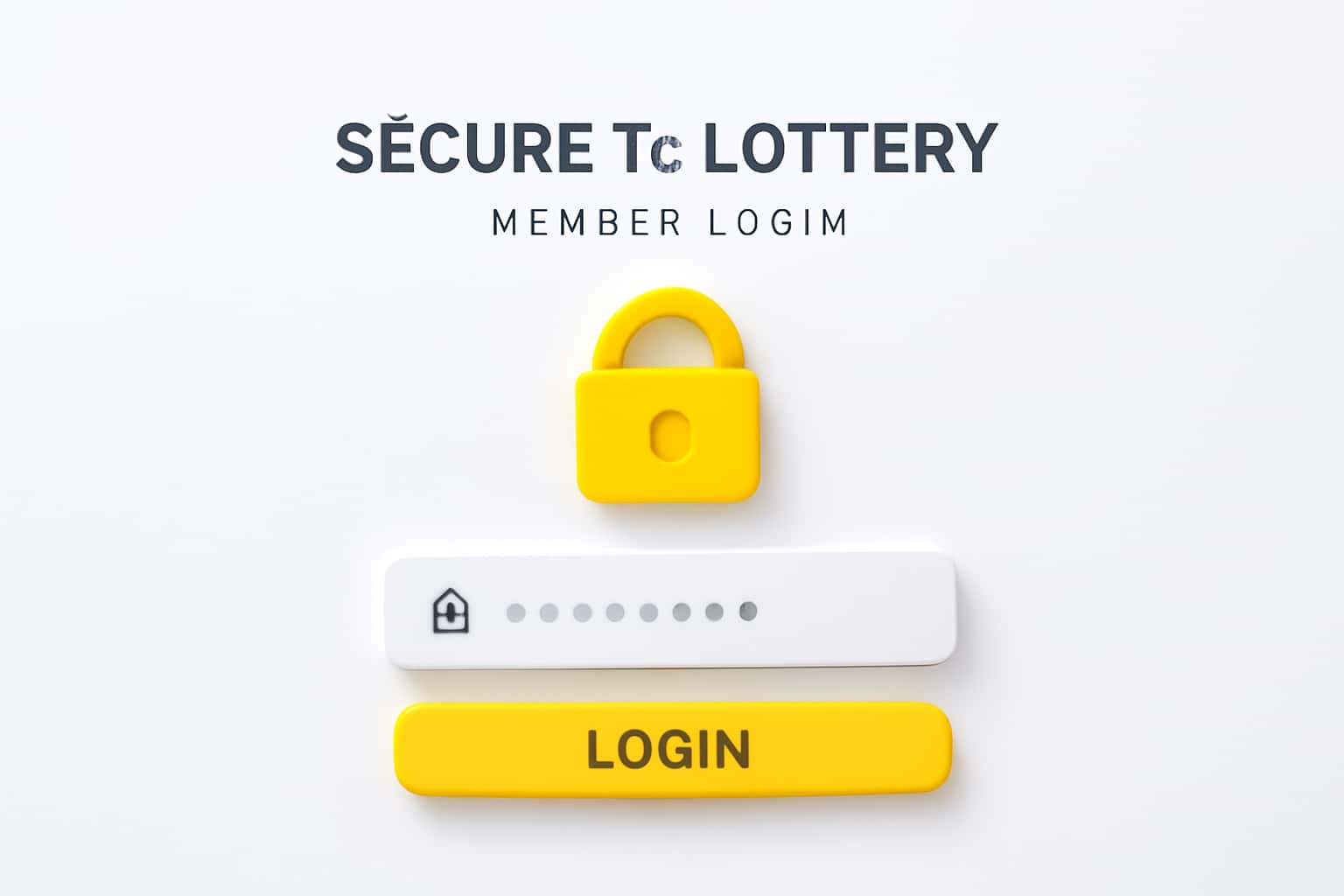 Secure Tc Lottery Member Login Interface