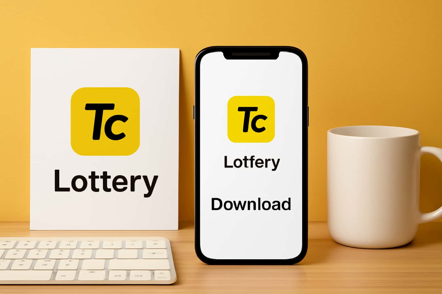 Informative visual representation of Tc Lottery Download process.
