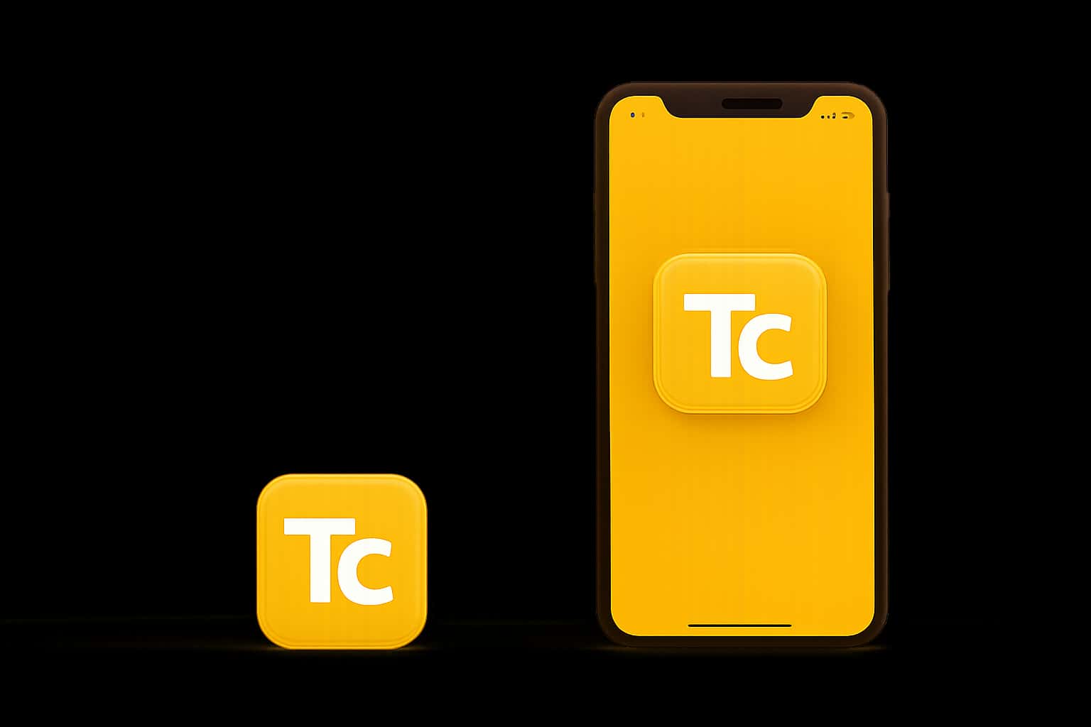 An illustrative visualization of the process to install the iOS app for Tc Lottery.