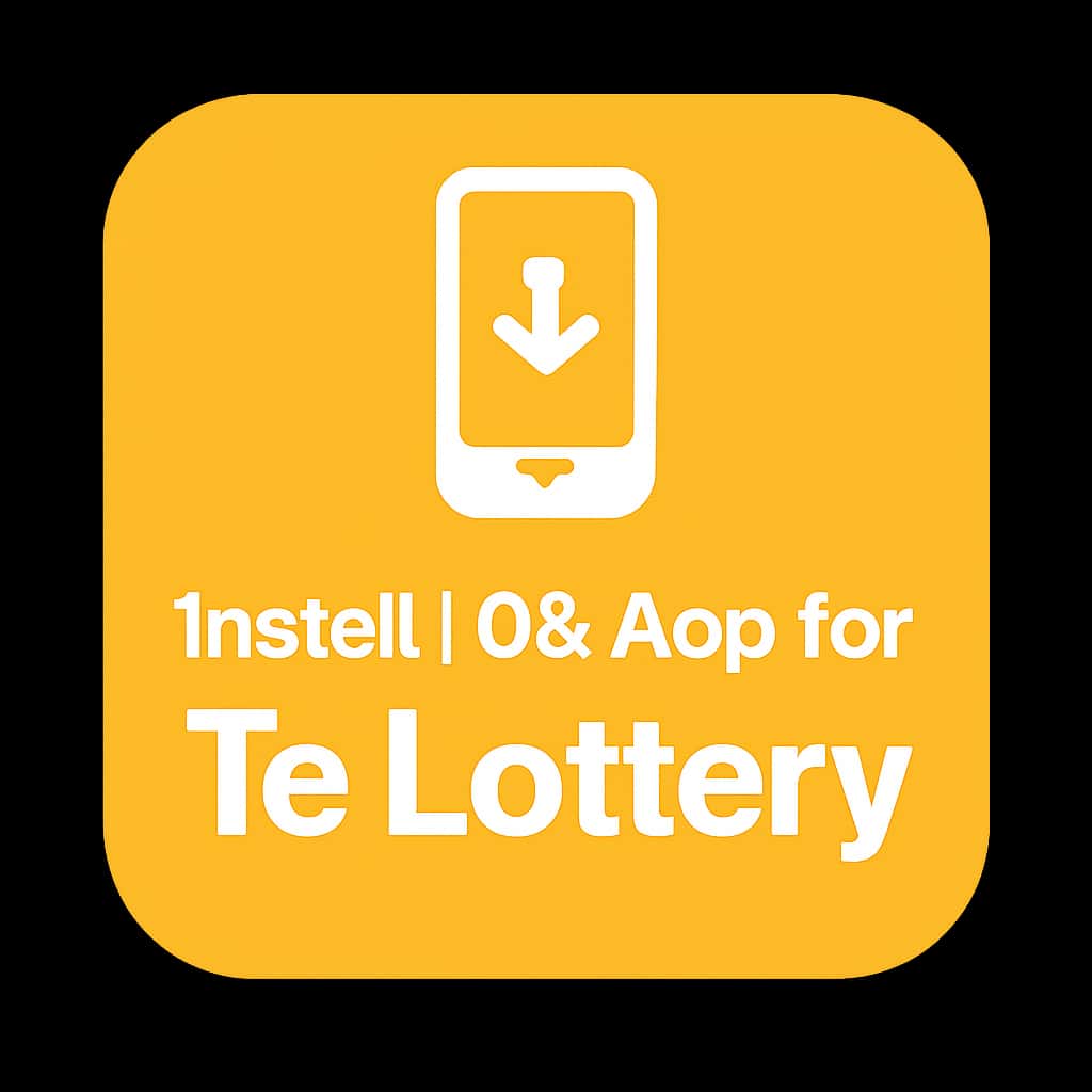 Icon representing installation guide for Tc Lottery app on iOS.