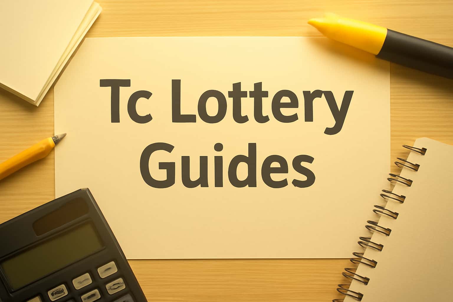 Informational scene depicting Tc Lottery Guides.