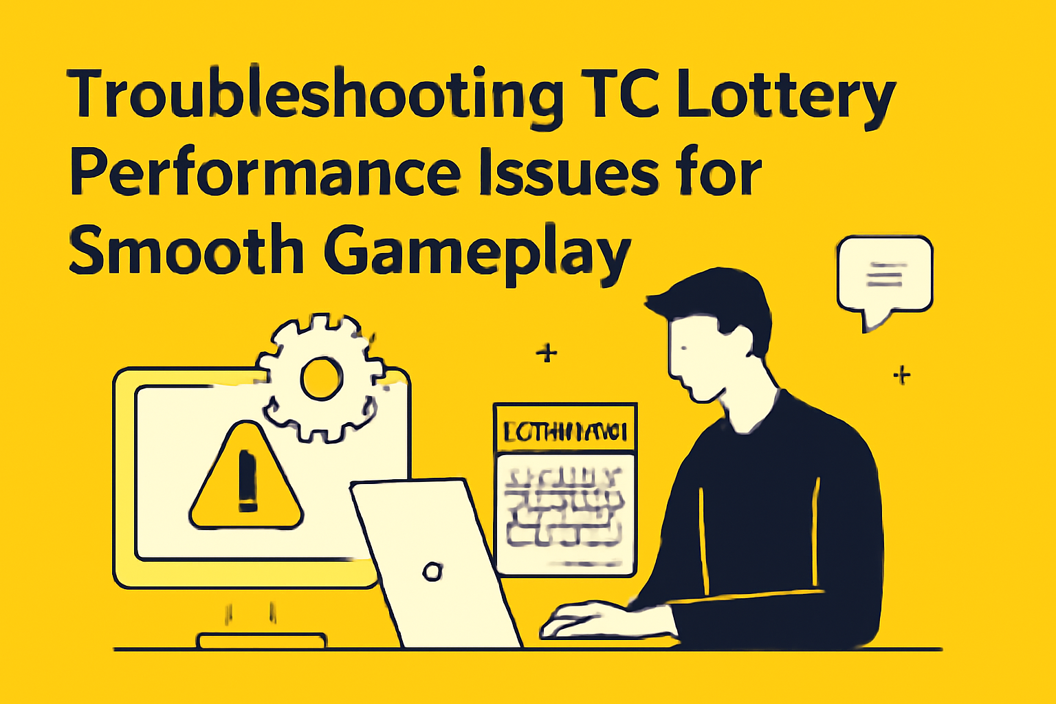 An informational graphic about Tc Lottery and its availability on iOS and Android platforms.