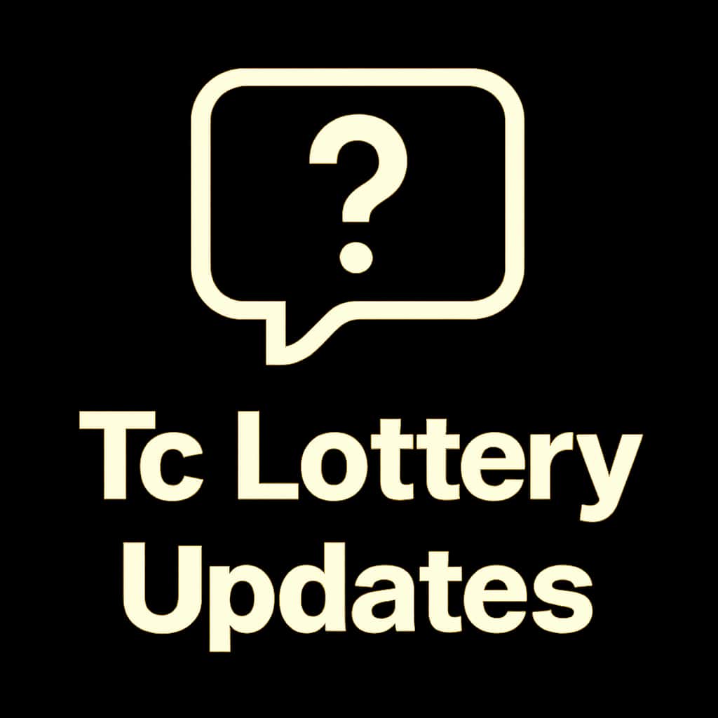 Icon representing Tc Lottery Updates with clear text.